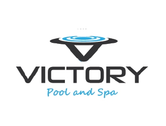 Victory Pool and Spa logo design by KreativeLogos