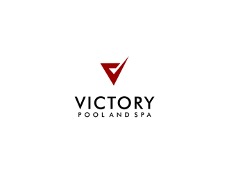 Victory Pool and Spa logo design by clayjensen