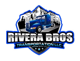 Rivera Bros Transportation LLC logo design by DreamLogoDesign