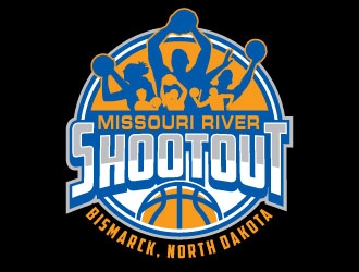 Missouri River Shootout logo design by invento