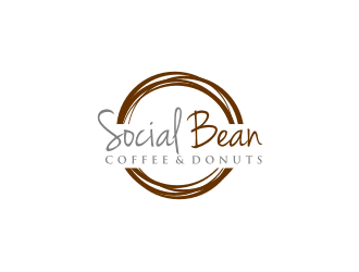 Social Bean Coffee & Donuts logo design by bricton