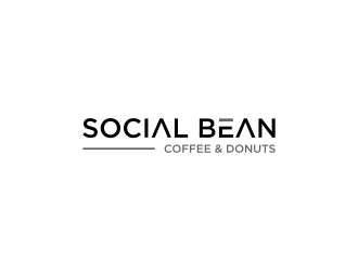 Social Bean Coffee & Donuts logo design by N3V4