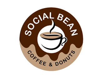 Social Bean Coffee & Donuts logo design by ingepro