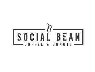 Social Bean Coffee & Donuts logo design by Conception