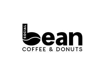 Social Bean Coffee & Donuts logo design by Optimus