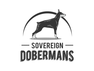 Sovereign Dobermans logo design by Mardhi