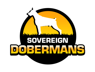 Sovereign Dobermans logo design by kunejo