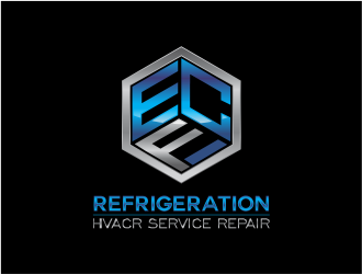 ECF REFRIGERATION logo design by up2date