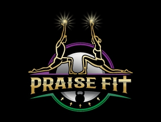 PRAISE FIT logo design by Krafty