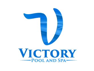 Victory Pool and Spa logo design by AamirKhan