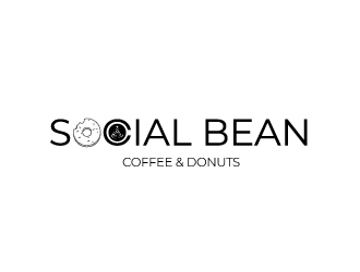 Social Bean Coffee & Donuts logo design by Shailesh