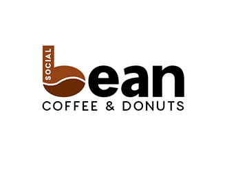 Social Bean Coffee & Donuts logo design by Optimus