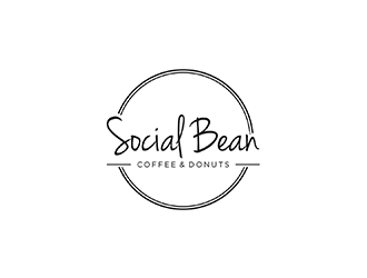 Social Bean Coffee & Donuts logo design by ndaru
