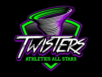 Twisters / Twister Athletics All Stars  logo design by daywalker