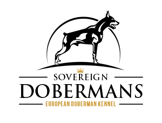 Sovereign Dobermans logo design by SmartTaste
