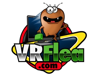 VRFlea.com logo design by DreamLogoDesign