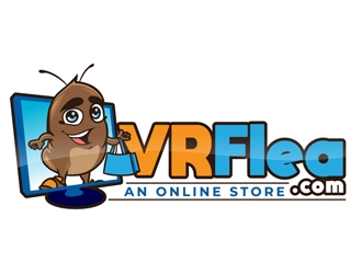 VRFlea.com logo design by DreamLogoDesign