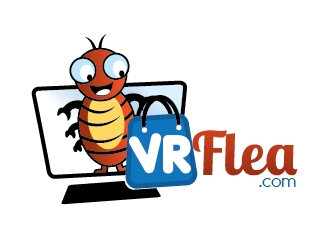 VRFlea.com logo design by KreativeLogos