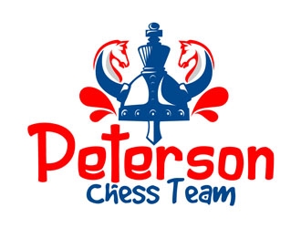 Peterson Chess Team logo design by DreamLogoDesign