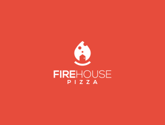 Firehouse Pizza  logo design by Asani Chie