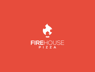 Firehouse Pizza  logo design by Asani Chie