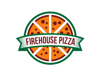 Firehouse Pizza  logo design by Girly