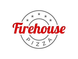 Firehouse Pizza  logo design by labo