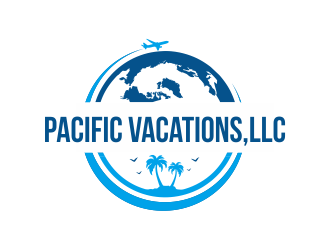 Pacific Vacations,LLC logo design by Girly
