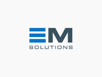 EM Solutions logo design by Janee