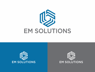EM Solutions logo design by exitum