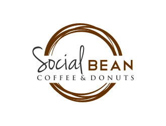 Social Bean Coffee & Donuts logo design by bricton