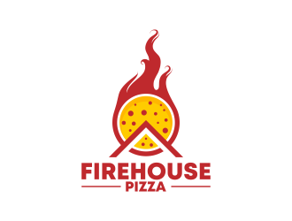 Firehouse Pizza  logo design by ekitessar