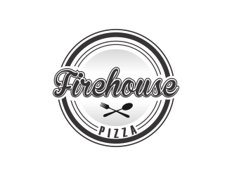 Firehouse Pizza  logo design by giphone