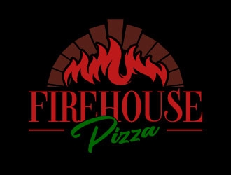 Firehouse Pizza  logo design by daywalker