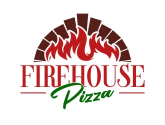Firehouse Pizza  logo design by daywalker