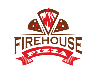 Firehouse Pizza  logo design by serprimero