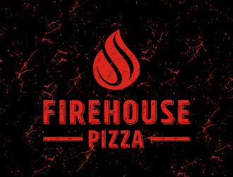 Firehouse Pizza  logo design by N3V4