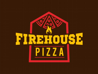 Firehouse Pizza  logo design by coco