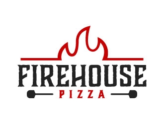 Firehouse Pizza  logo design by DesignPal