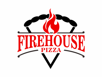Firehouse Pizza  logo design by mutafailan