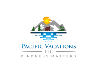 Pacific Vacations,LLC logo design by N3V4
