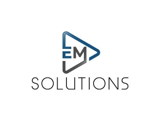EM Solutions logo design by pixalrahul