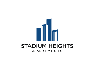 Stadium Heights Apartments logo design by mbamboex