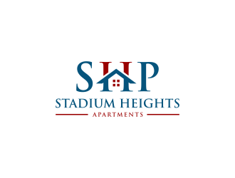 Stadium Heights Apartments logo design by p0peye