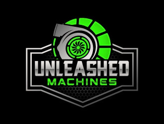 Unleashed Machines logo design by adwebicon