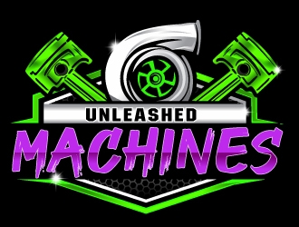 Unleashed Machines logo design by Suvendu