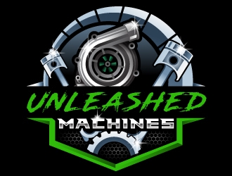 Unleashed Machines logo design by Suvendu