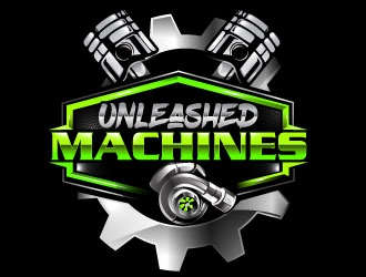 Unleashed Machines logo design by Suvendu