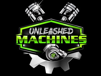 Unleashed Machines logo design by Suvendu