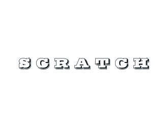 Scratch logo design by perspective